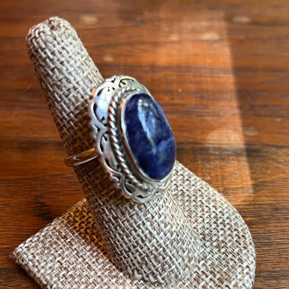 Native American sterling silver with lapis stone - signed by the artist! ❤️ - Picture 3 of 7